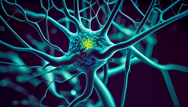 brain cells are interconnected generative ai
