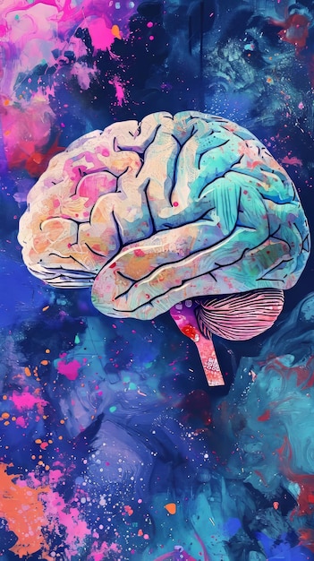 Brain Painting An Artistic Depiction of a Central Mind