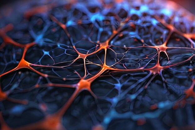 brain synapses Close up view showcasing neural connections health and science concepts