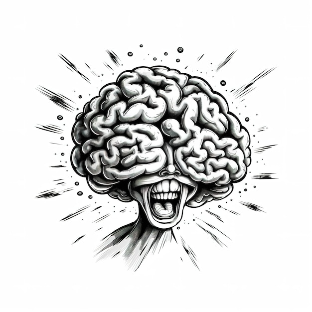 Photo brain vector illustration