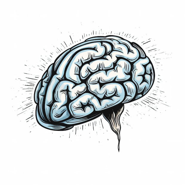 Photo brain vector illustration