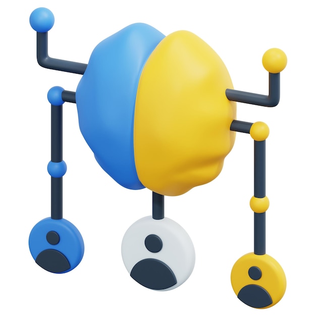 brainstorm 3d render icon illustration