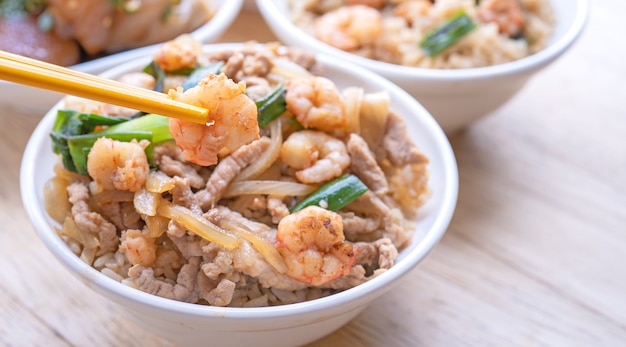 エビの箸丼