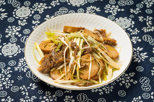 Braised Vegetarian Chicken with Northeast China's Special Cold Dish