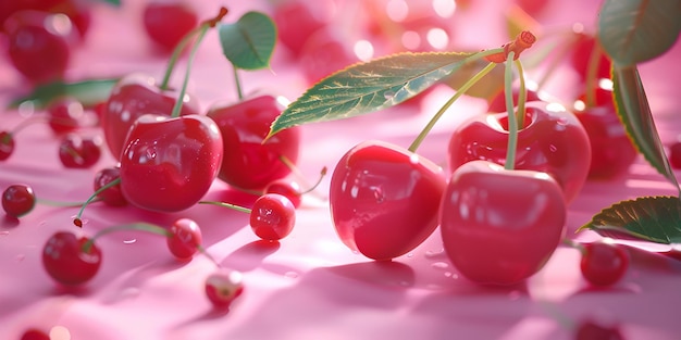 a branch of cherries with the word quot t quot on it