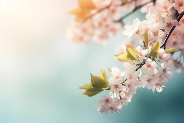 A branch of cherry blossoms with the word cherry on it