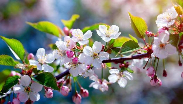 花がく果実の木の枝は自然の背景をぼんやりとしています