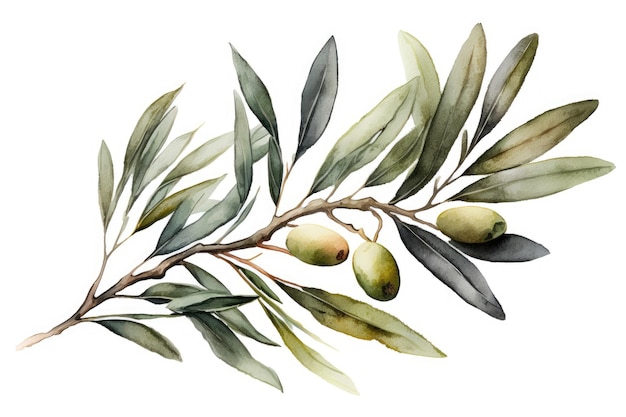 Branch of olive Generative AI