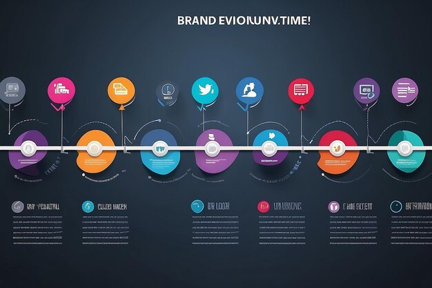 Foto cronologia dell'evoluzione del marchio