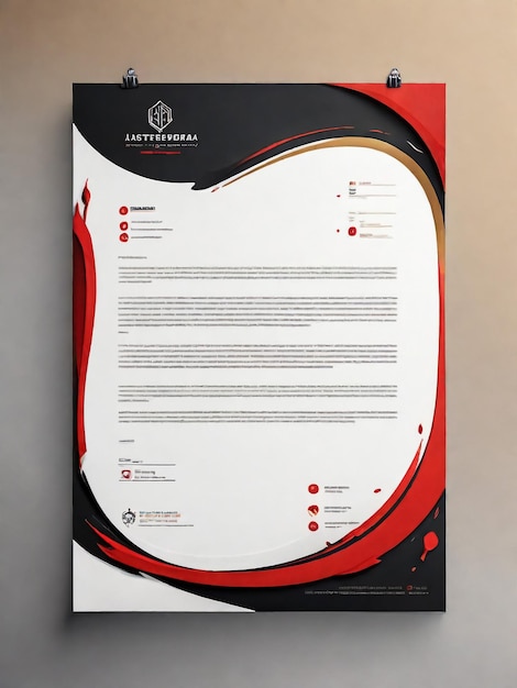 brand identity corporate letterhead template