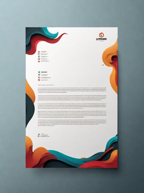 brand identity corporate letterhead template