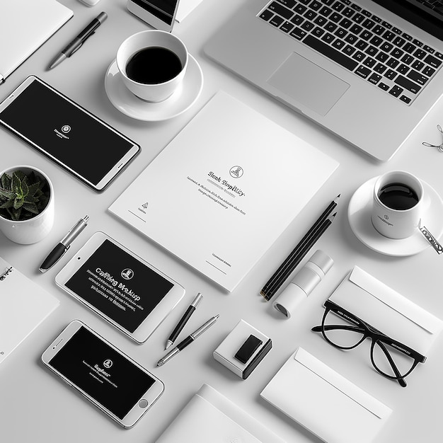 Photo brand identity mockup