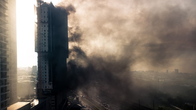 Brand in een hoogbouw