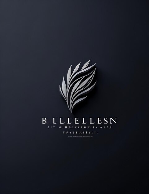 Photo brand logo mockup design