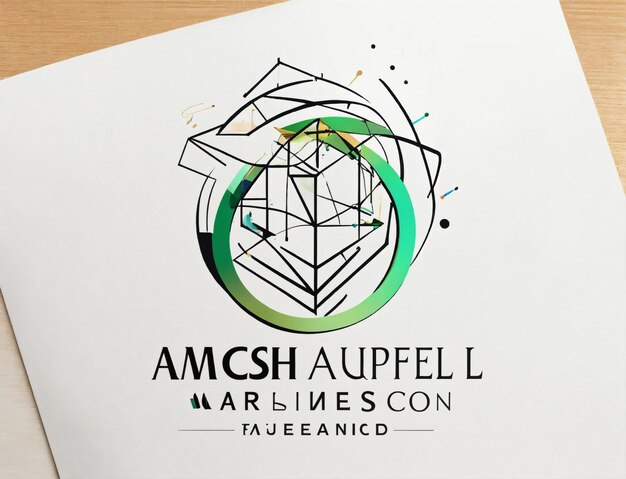 Foto un disegno modello del logo del marchio