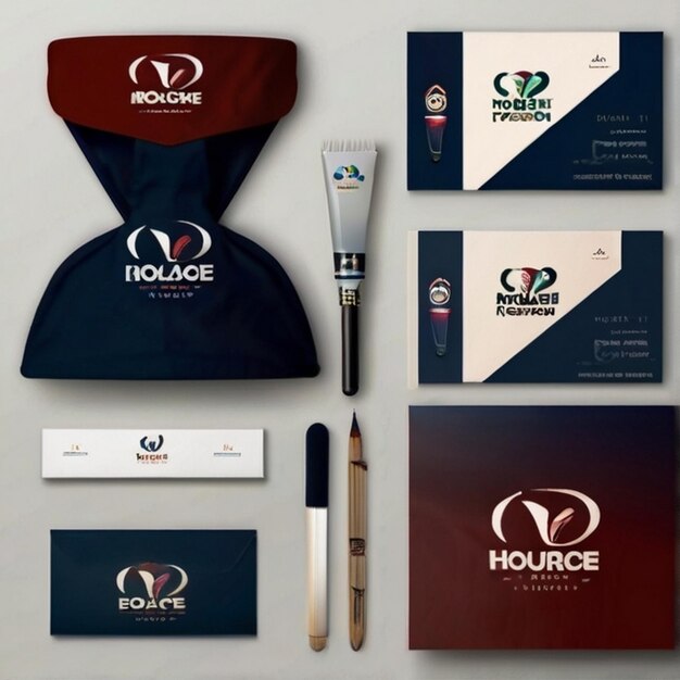 Photo a brand logo mockup design