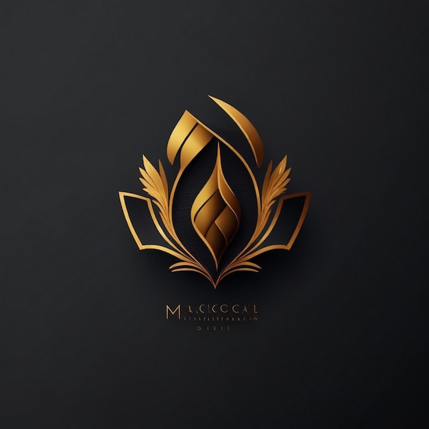 Photo brand logo mockup design