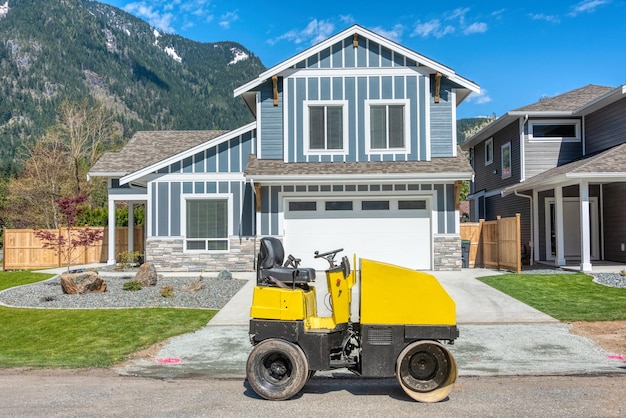 Brand new house on the final stage of construction