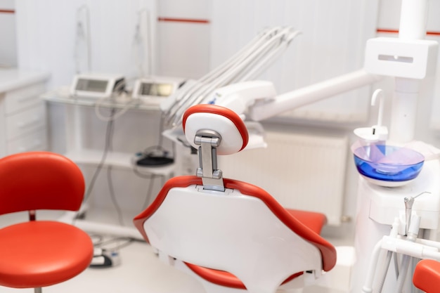 Studio medico nuovo di zecca sala dentista avanzata con attrezzatura professionale clinica medica hi tech clinica dentista interno moderno dello studio dentistico