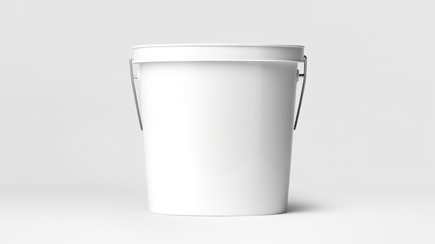 Photo branded paint bucket mockup