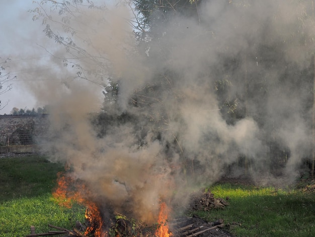 Brandend vuur vreugdevuur