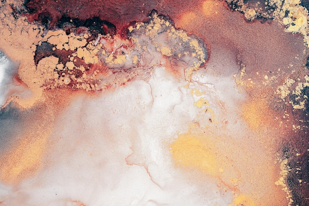 Brandende abstracte achtergrond van marmeren inktkunst van prachtige originele schilderkunst