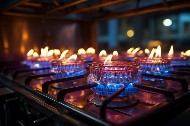 brandende kaars in de kerk