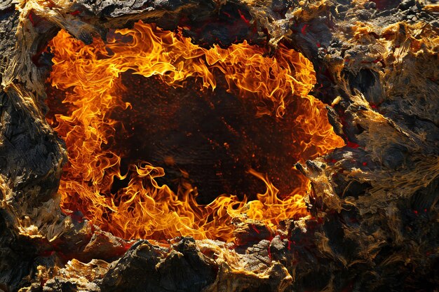 Foto brandende lava op het eiland hawaï verenigde staten van amerika