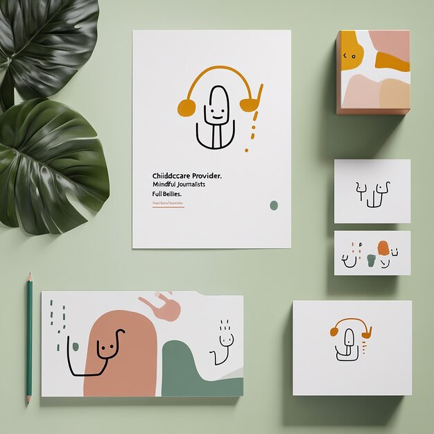 Photo branding and graphic elements for a website