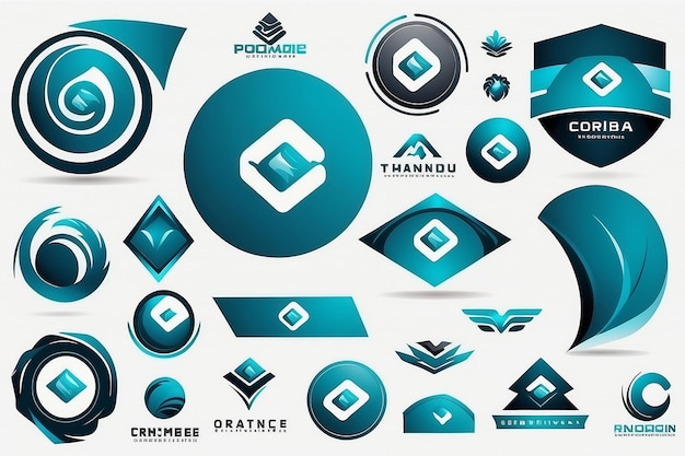 Foto branding identity corporate een logo vectorontwerp sjabloon