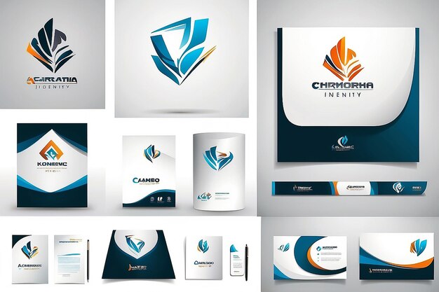 Foto branding identity corporate un modello di progettazione vettoriale del logo