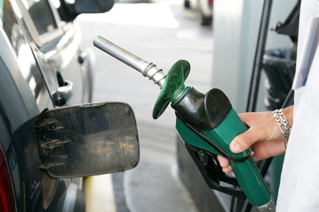 brandstofpomp van een tankstation