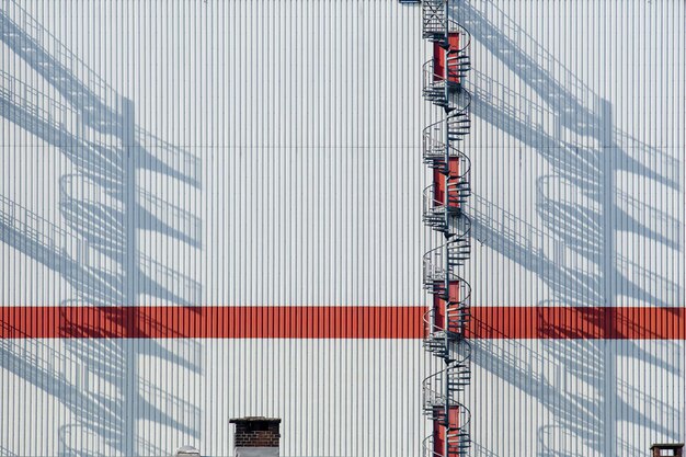 Brandtrap op het gebouw