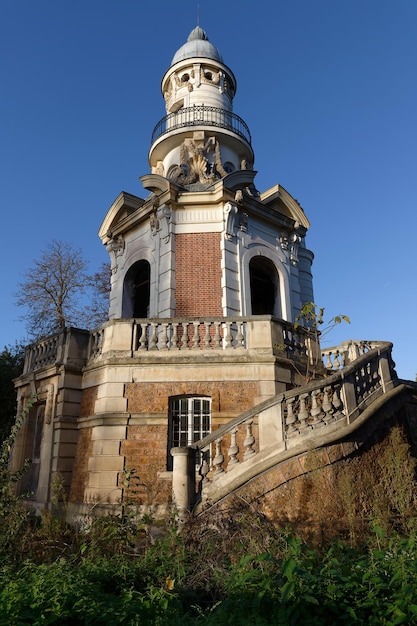 Brandweerpomp van Bagatelle gebouwd in 1860 De pomp leverde het kasteel en het park van Bagatille met water uit de Seine Parijs