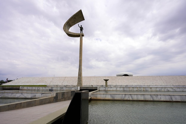 BRASILIA BRAZIL AUGUST 30 2023 JK Memorial is a mausoleum presidential memorial and museum dedicated to Juscelino Kubitschek