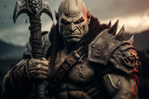 brave orc warrior