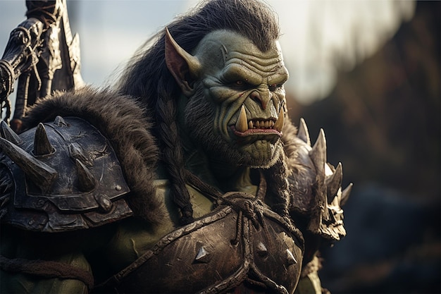 brave orc warrior