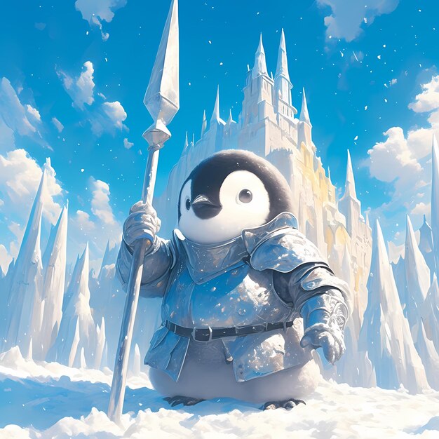 Brave Penguin Knight A Frozen Castle Adventure