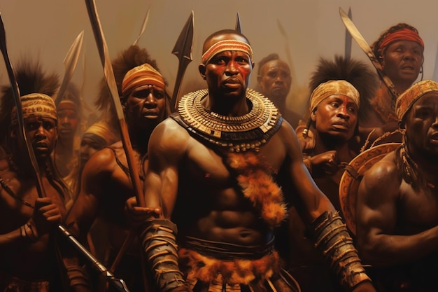 The bravery and courage of African warriors