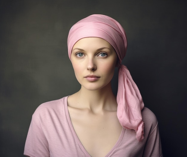 The bravery of a woman facing a breast cancer