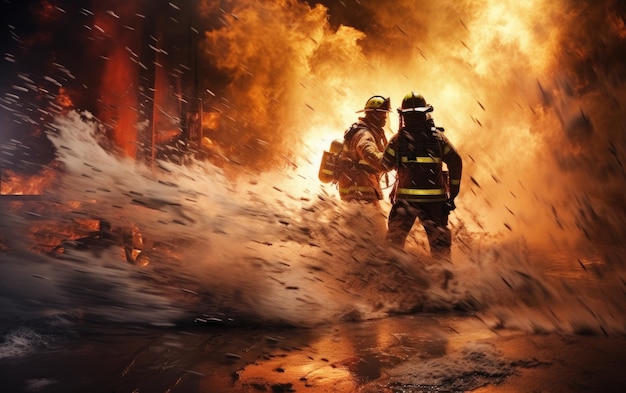 Braving the Inferno Firefighters at Work Generative AI