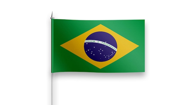 brazi flag on a white background