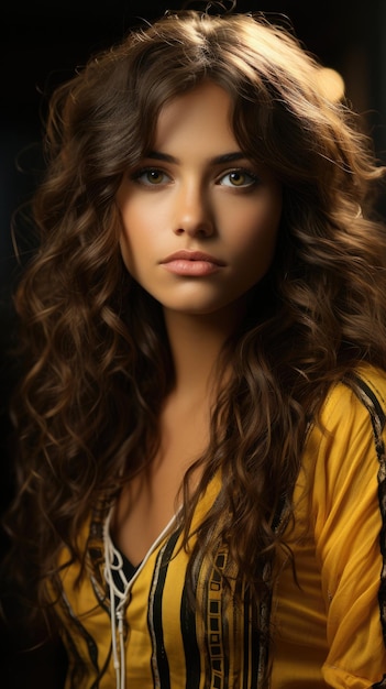 brazil beautiful girl 20 year old phone wallpaper Professional Photo Generative Ai