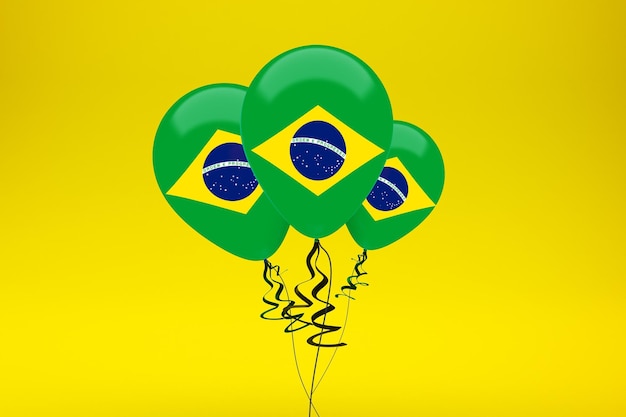 Brazil Flag Balloons