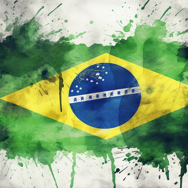 Brazil flag Generative Ai