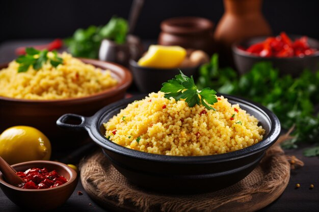 Braziliaans eten cous cous cassave farofa