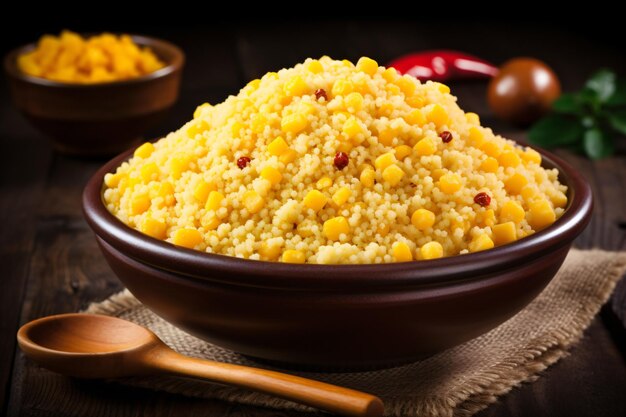 Braziliaans eten cous cous cassave farofa