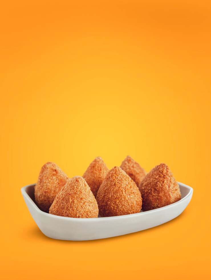 Braziliaans voorgerecht gefrituurde kip gestoofde kroket