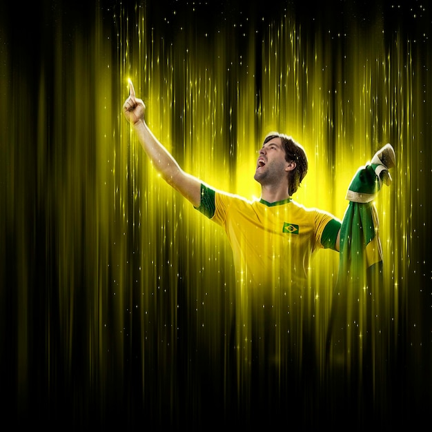 Foto braziliaanse voetballer