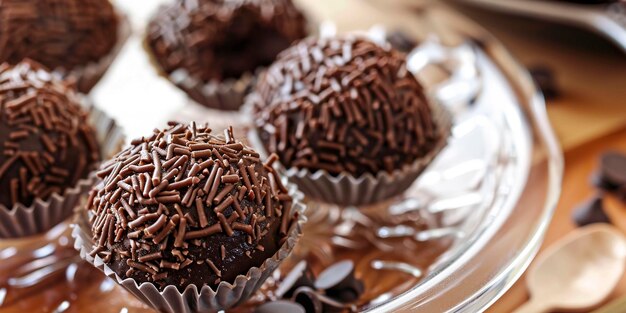 Photo brazilian brigadeiro dessert